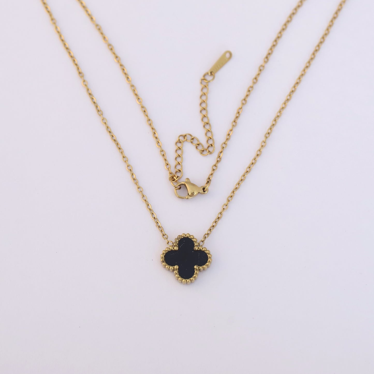 Black clover necklace
