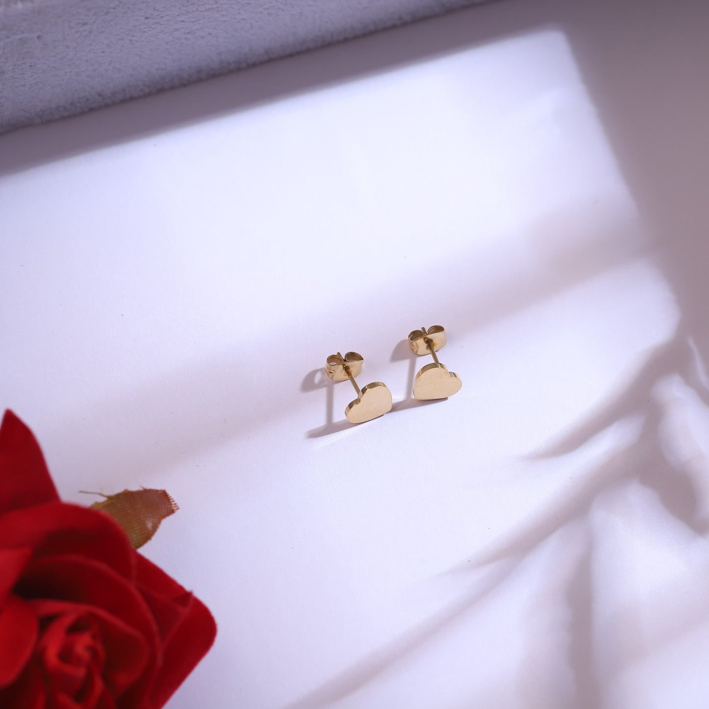 Heart Shaped Snake Chain 3 Layered Necklace Set-22K Gold Plated - ZIPPORY