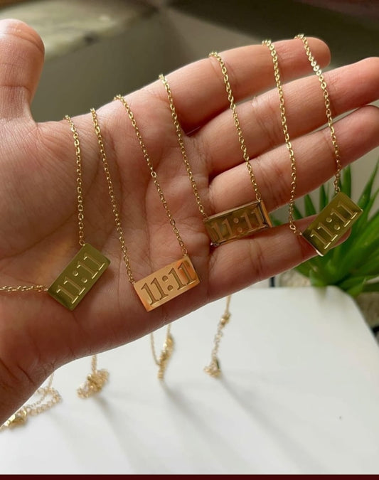 11:11 Angel Number Minimalist Necklace - ZIPPORY