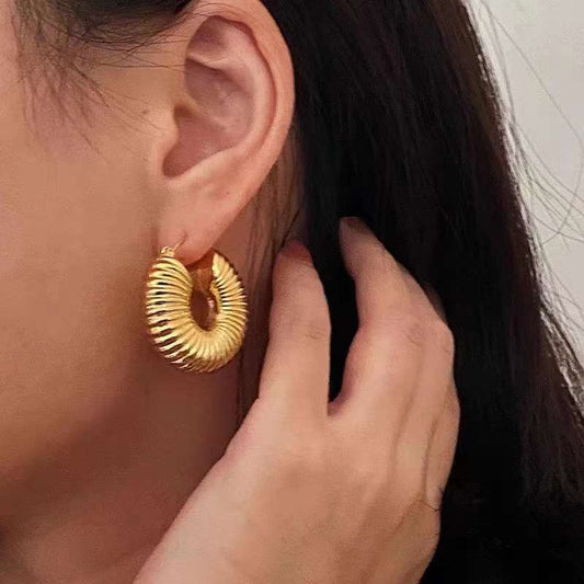 Coil Hoops Earring - ZIPPORY
