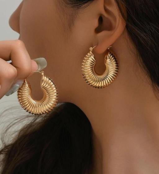 Coil Hoops Earring - ZIPPORY