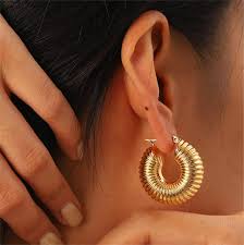 Coil Hoops Earring - ZIPPORY