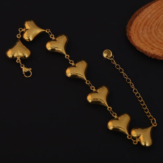 Cute Korean Style Love Chain Bracelet - ZIPPORY