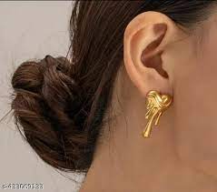 Melting Heart Shape Drip Earring - ZIPPORY