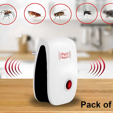 Pest Repeller- Ultrasonic Pest Repeller for Mosquito, Cockroaches, etc  Insect Pest Control Electric Pest Repelling (Pack of 1)