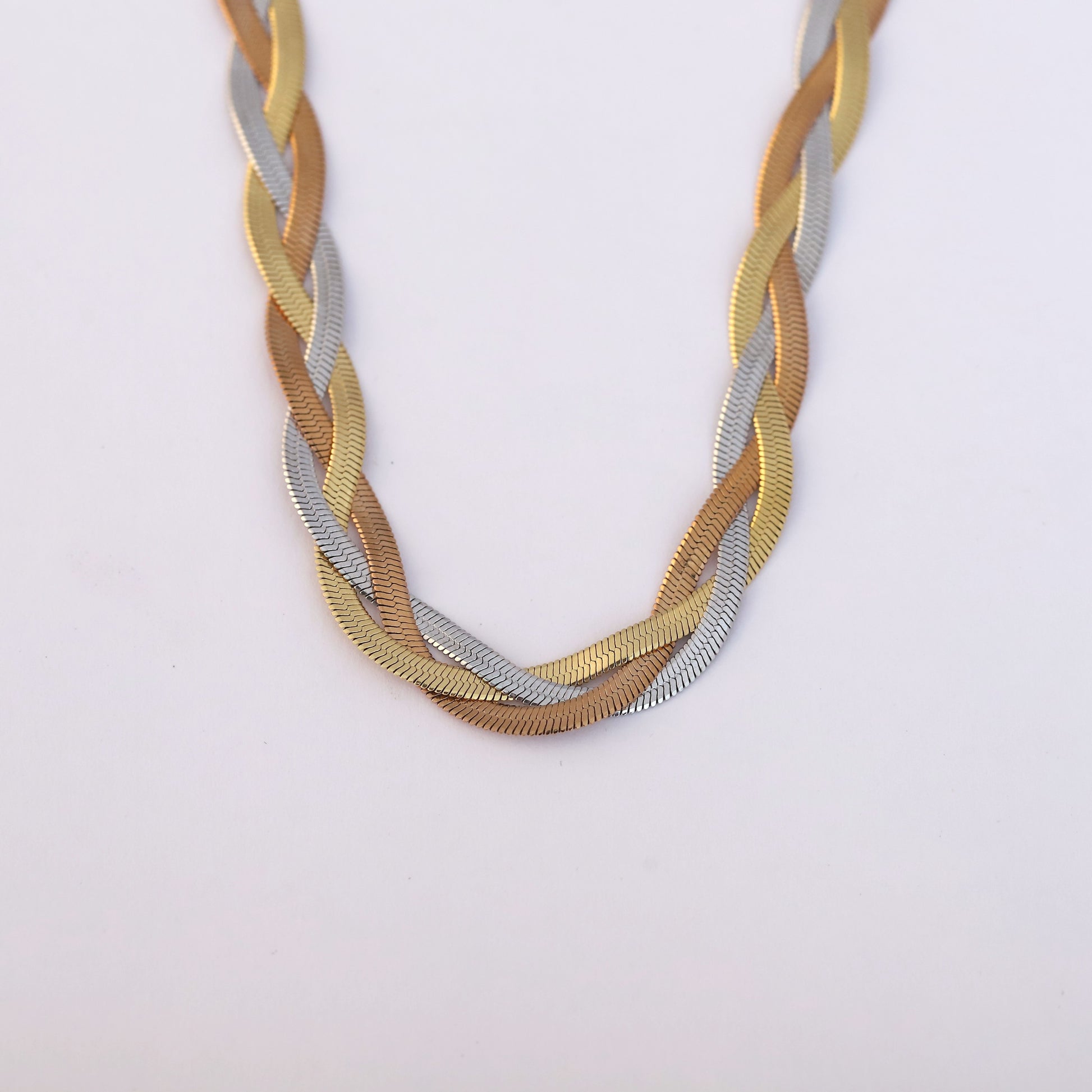 Stylish Multi-Tone Necklace - ZIPPORY