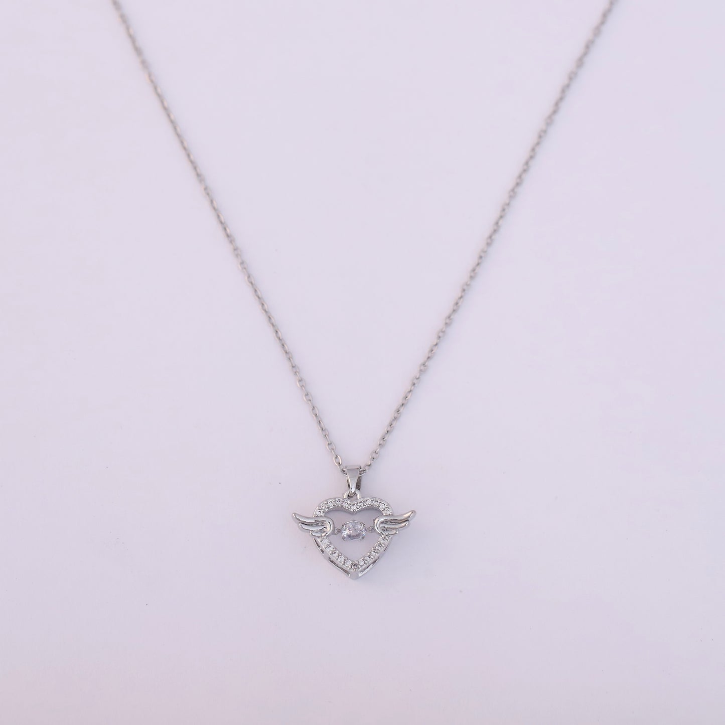 Smart Angel Silver Necklace - ZIPPORY