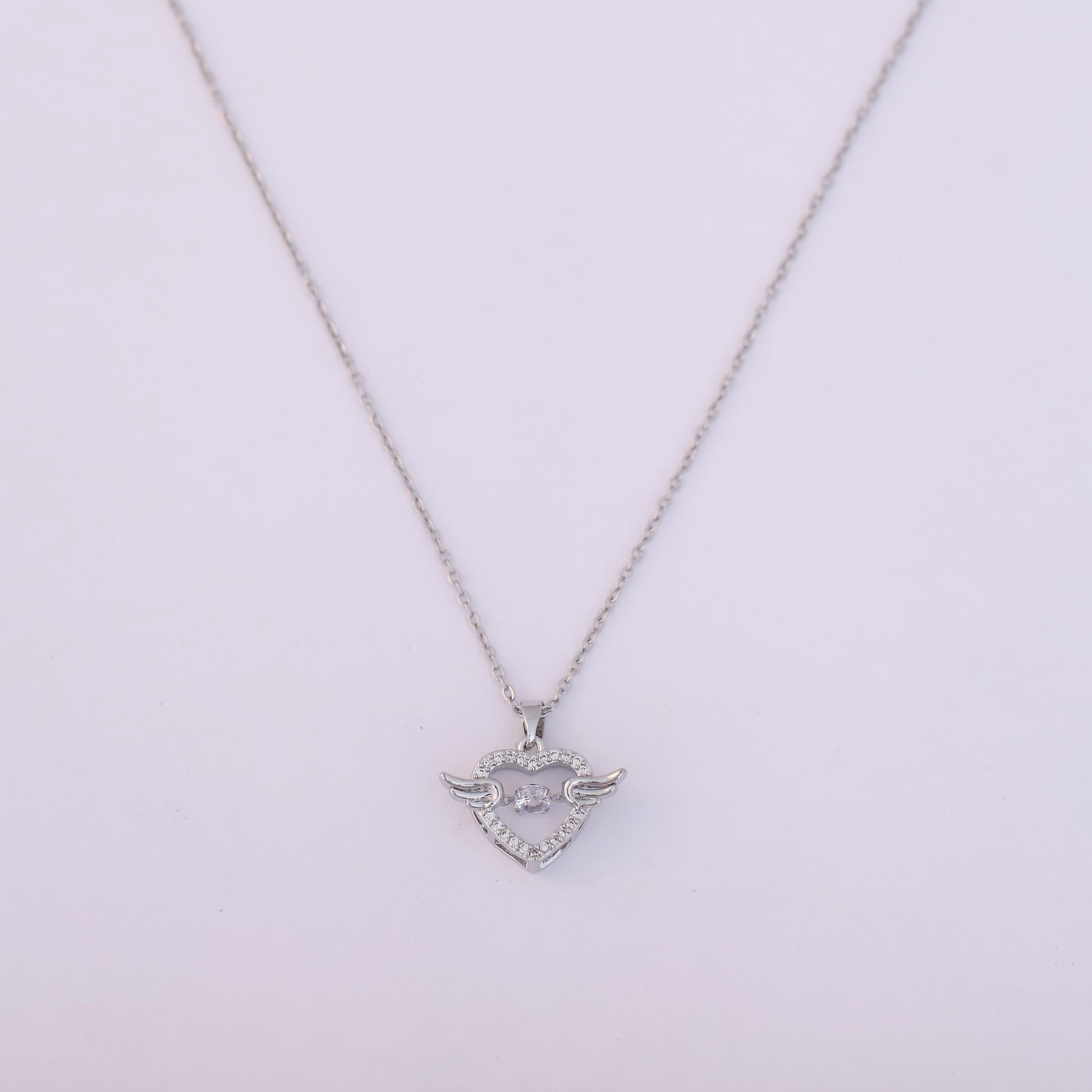 Smart Angel Silver Necklace - ZIPPORY