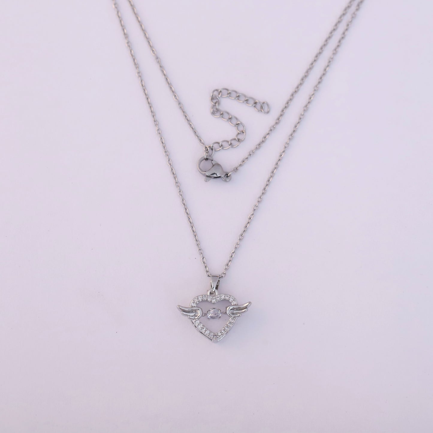 Smart Angel Silver Necklace - ZIPPORY