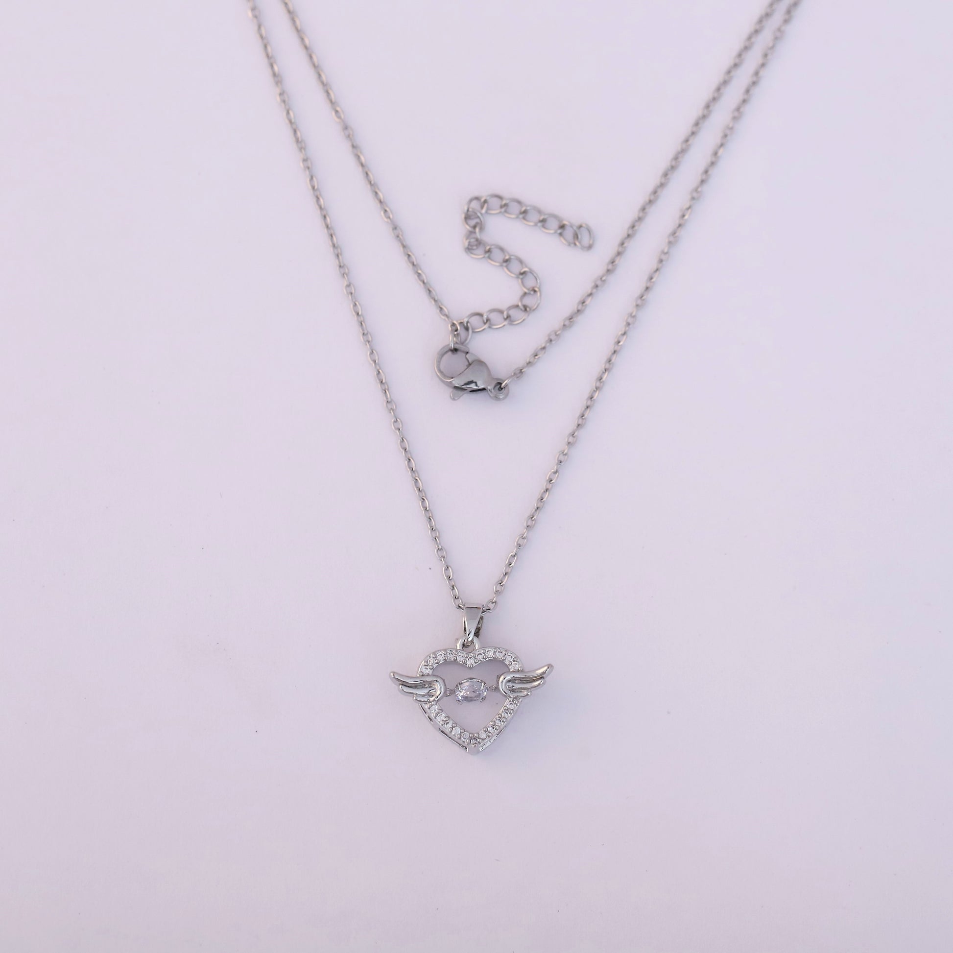 Smart Angel Silver Necklace - ZIPPORY
