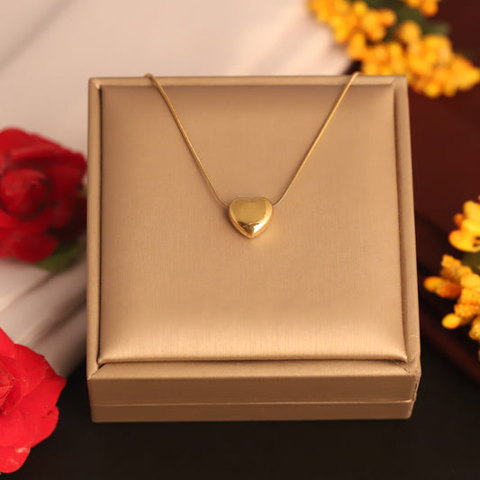 Minimalist Heart Pendant Necklace - ZIPPORY