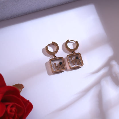 Elegant Love Design Necklace Jewelry set -Rose Gold Plated - ZIPPORY