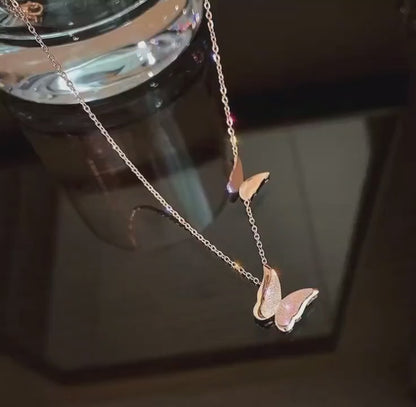 Minimalist Butterfly Pendant Necklace