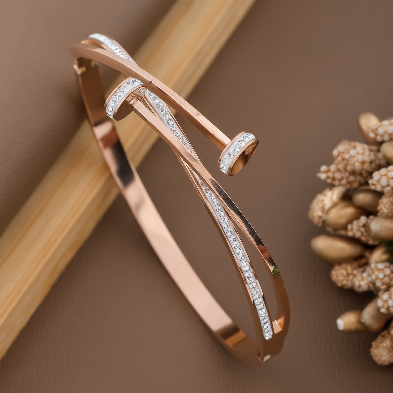 Cute Korean Style Rose Gold Bracelet - ZIPPORY