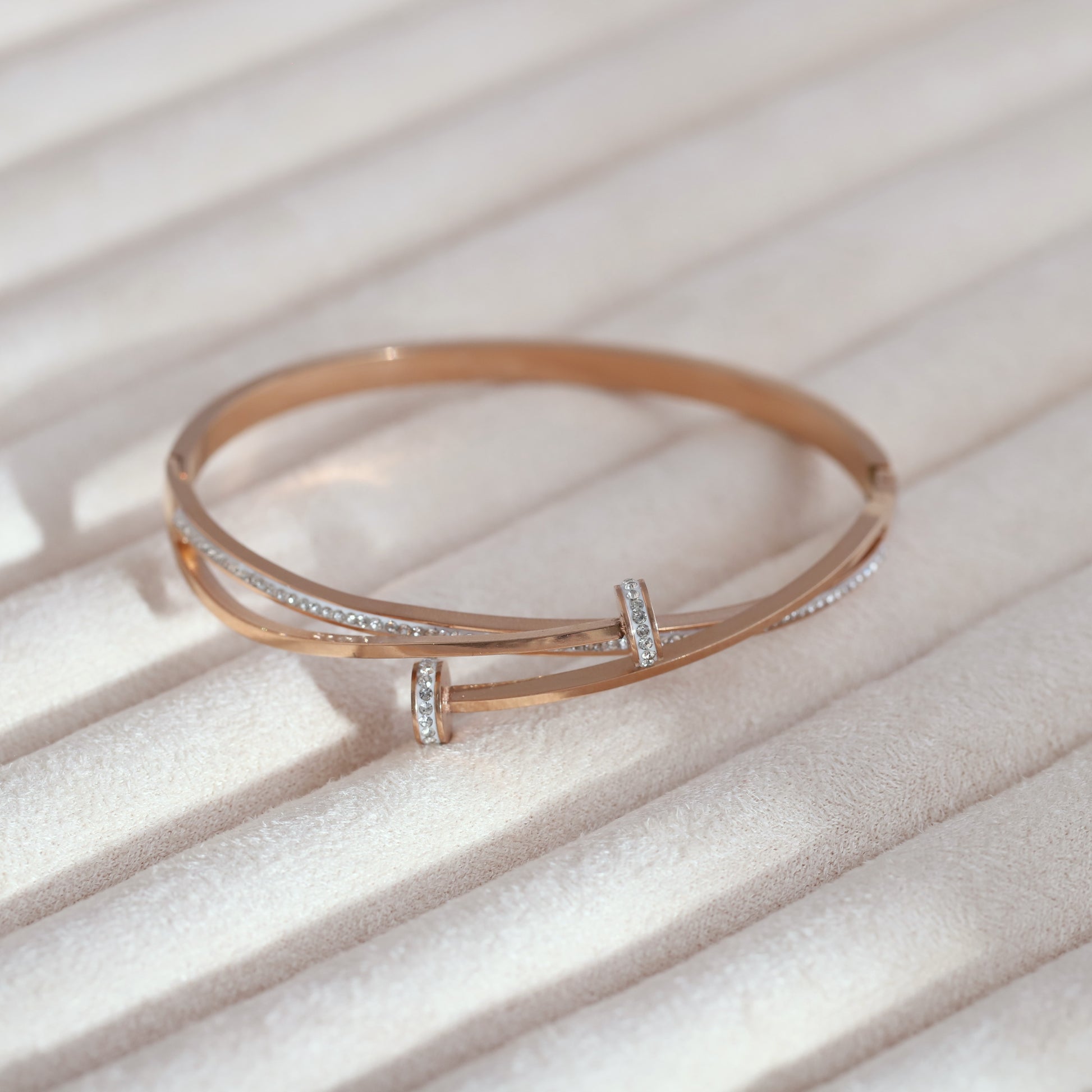 Cute Korean Style Rose Gold Bracelet - ZIPPORY