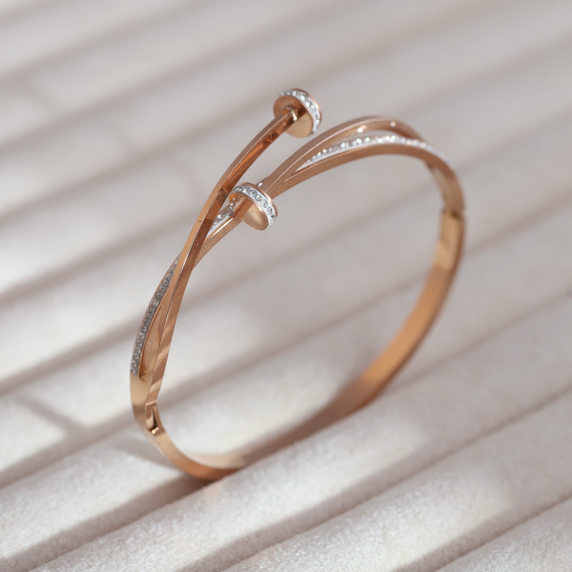 Cute Korean Style Rose Gold Bracelet - ZIPPORY