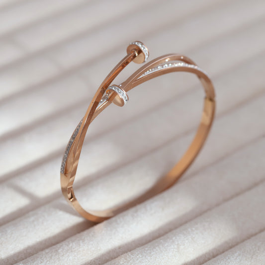Cute Korean Style Rose Gold Bracelet - ZIPPORY
