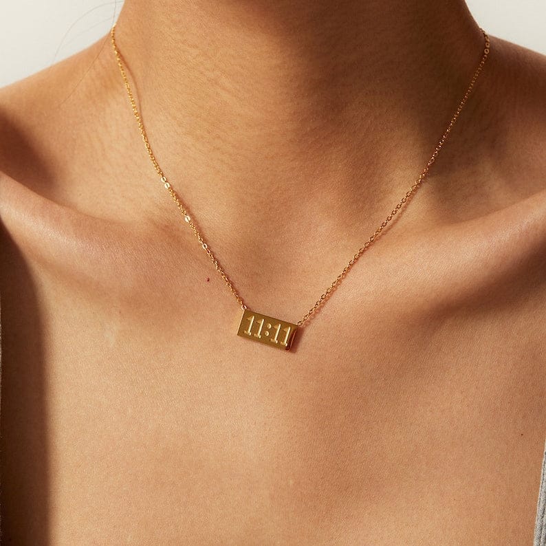 11:11 Angel Number Minimalist Necklace - ZIPPORY