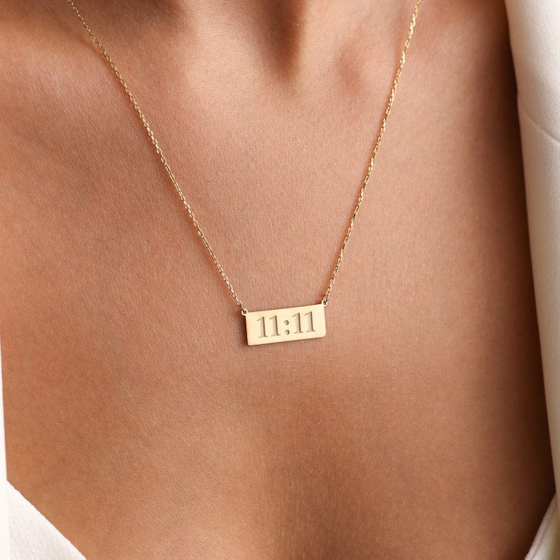 11:11 Angel Number Minimalist Necklace - ZIPPORY