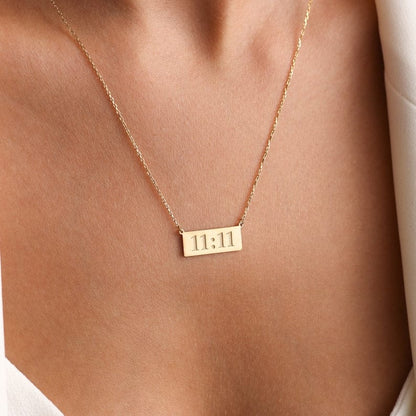 11:11 Angel Number Minimalist Necklace - ZIPPORY