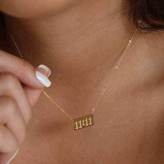 11:11 Angel Number Minimalist Necklace - ZIPPORY