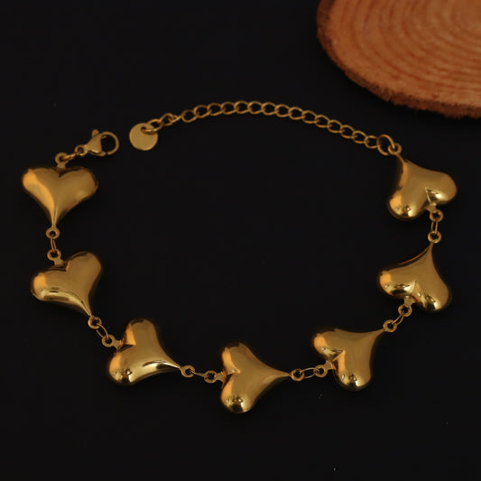 Cute Korean Style Love Chain Bracelet - ZIPPORY