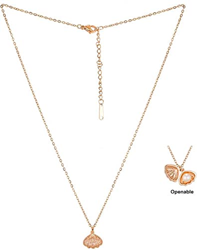Minimalist Pearl Shell Gold Necklace - ZIPPORY