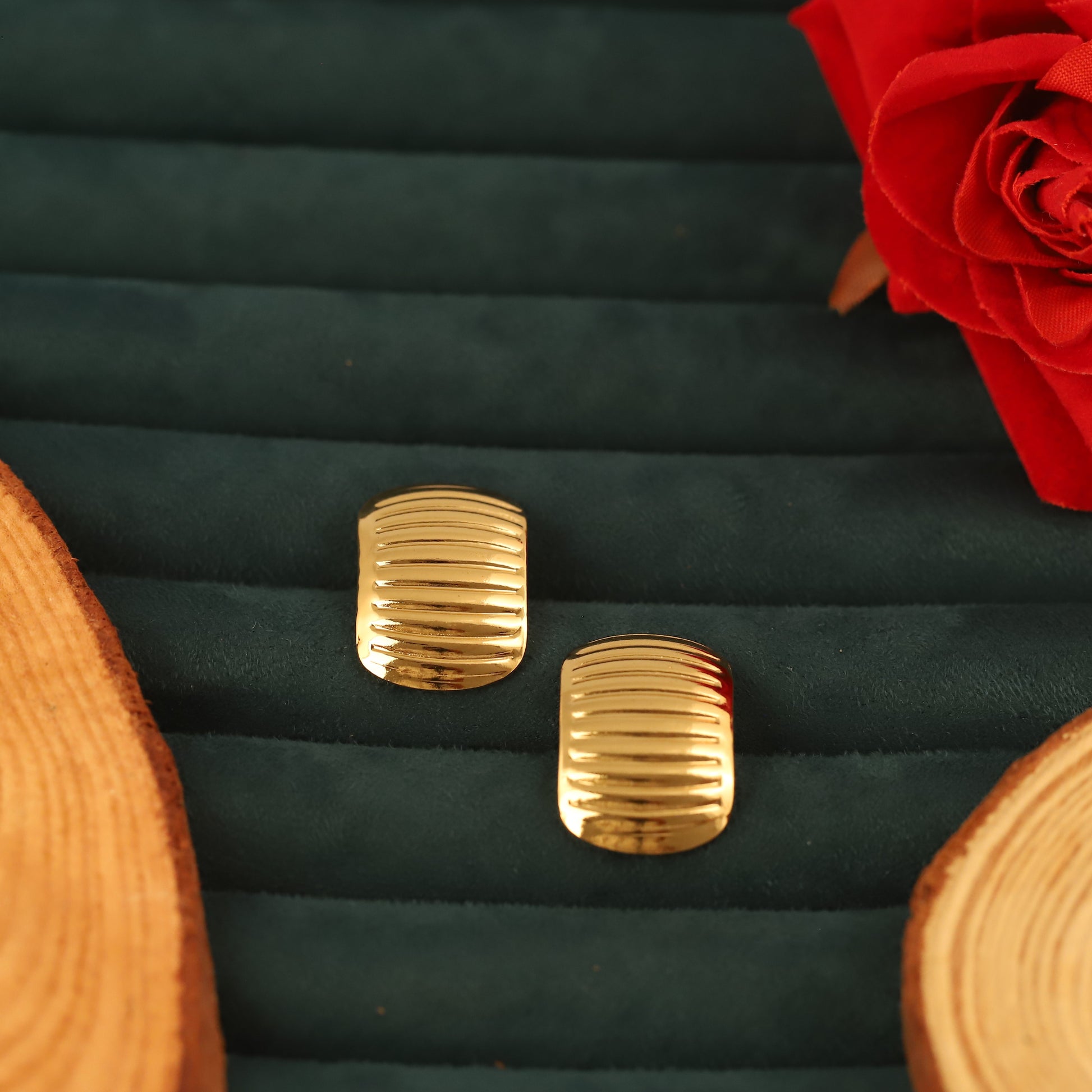 Stunning Korean Gold Hoop Earrings - ZIPPORY
